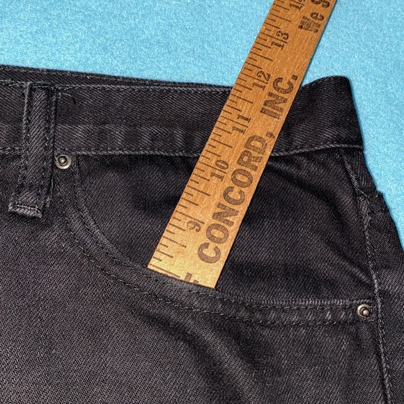 MNML black distressed ankle zips busted knees button fly stretchy NEW size 36 - Picture 10 of 14